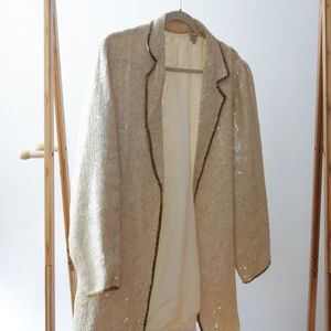 Vintage White sequence blazer